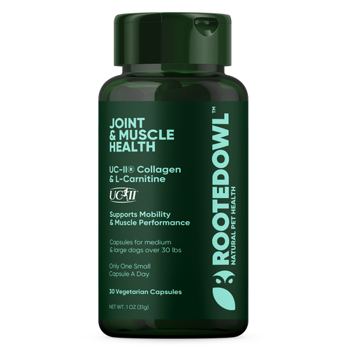 Animal And Plant Sciences Joint + Muscle Health for Medium & Large Dogs Capsules with UC-II Collagen - 30 CT 12 Pack