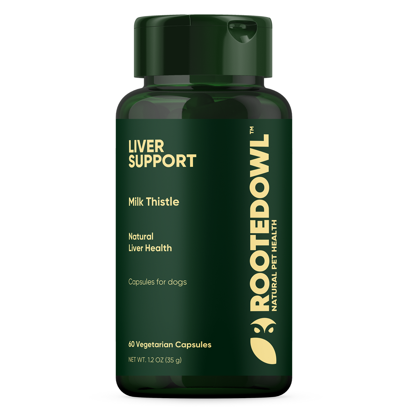 Animal And Plant Sciences Liver Support Vegan Capsules with Milk Thistle for Dogs - 60 CT 12 Pack