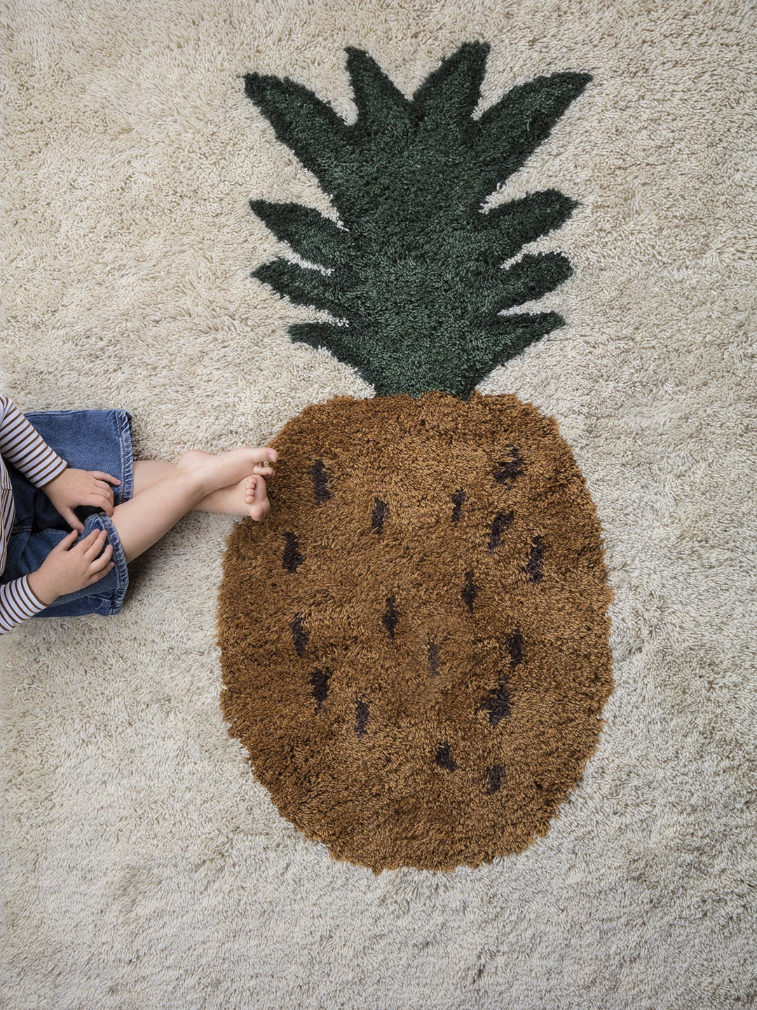 Ferm Living Fruiticana Tufted Pineapple Rug