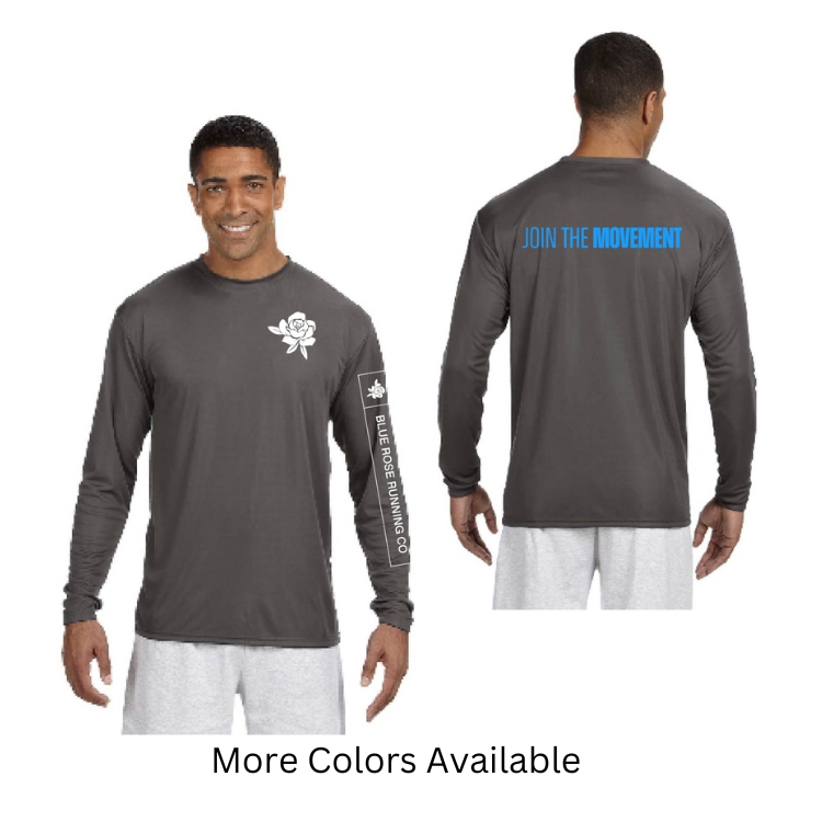 Blue Rose Running - Men's Cooling Performance Long Sleeve Tee (A4N3165)