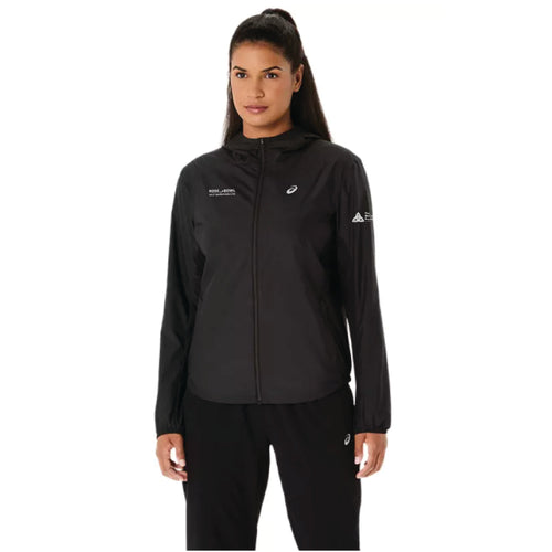 2026 Rose Bowl Half Marathon & 5K - ASICS Women's Silver Jacket Black (2012D148) (RB26-18)