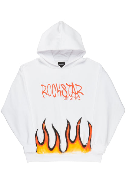 Aadi White Graphic Hoodie