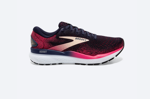 Brooks Womens Ghost 16 - Peacoat/Raspberry/Apricot (1204071D422)