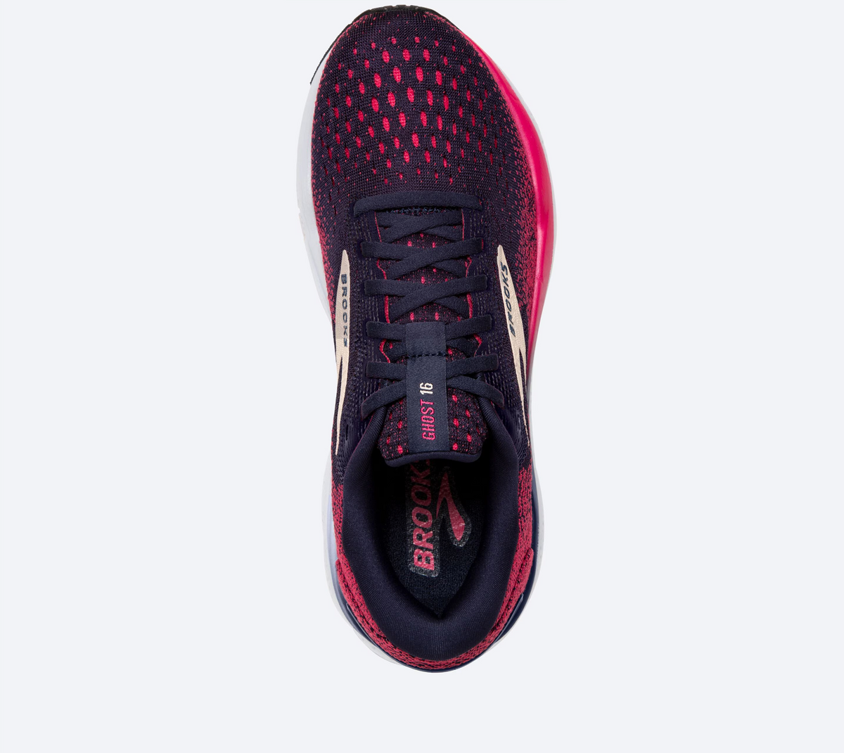 Brooks Womens Ghost 16 - Peacoat/Raspberry/Apricot (1204071D422)