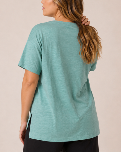 Essential Cotton Slub Tee in Sagebrush