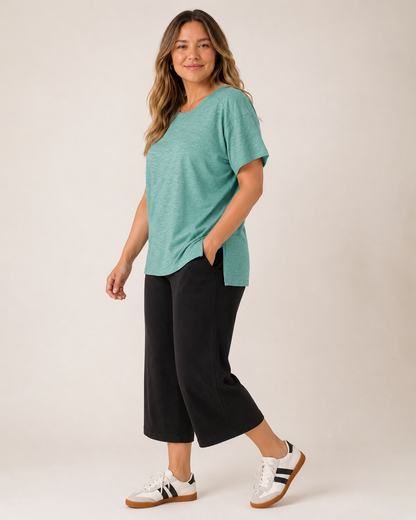 Essential Cotton Slub Tee in Sagebrush