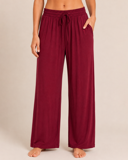 Dream Soft Pajama Bottoms in Cabernet