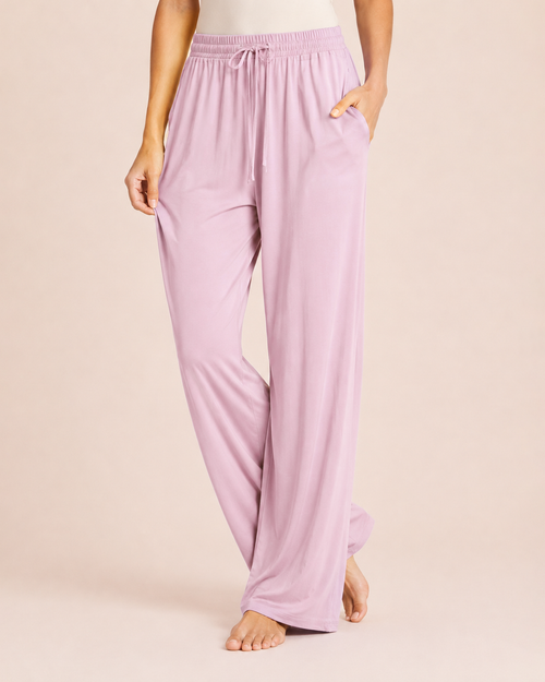 Dream Soft Pajama Bottoms in Mauve Mist