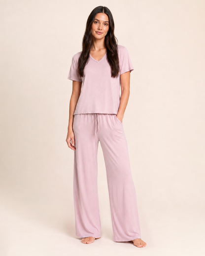 Dream Soft Pajama Bottoms in Mauve Mist