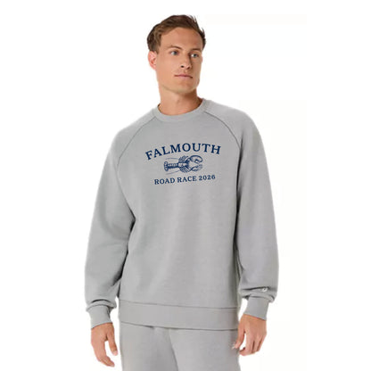 ASICS Falmouth Road Race 2026 - ASICS Unisex Fleece Crewneck Sweatshirt Grey Heather (2031F469) (FRR26-12)