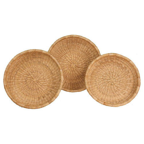 Handwoven Fruit Trays - Natural