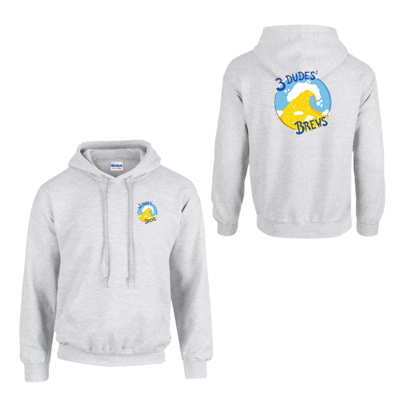 3 Dudes Brews - Adult Hooded Sweatshirt (G185)