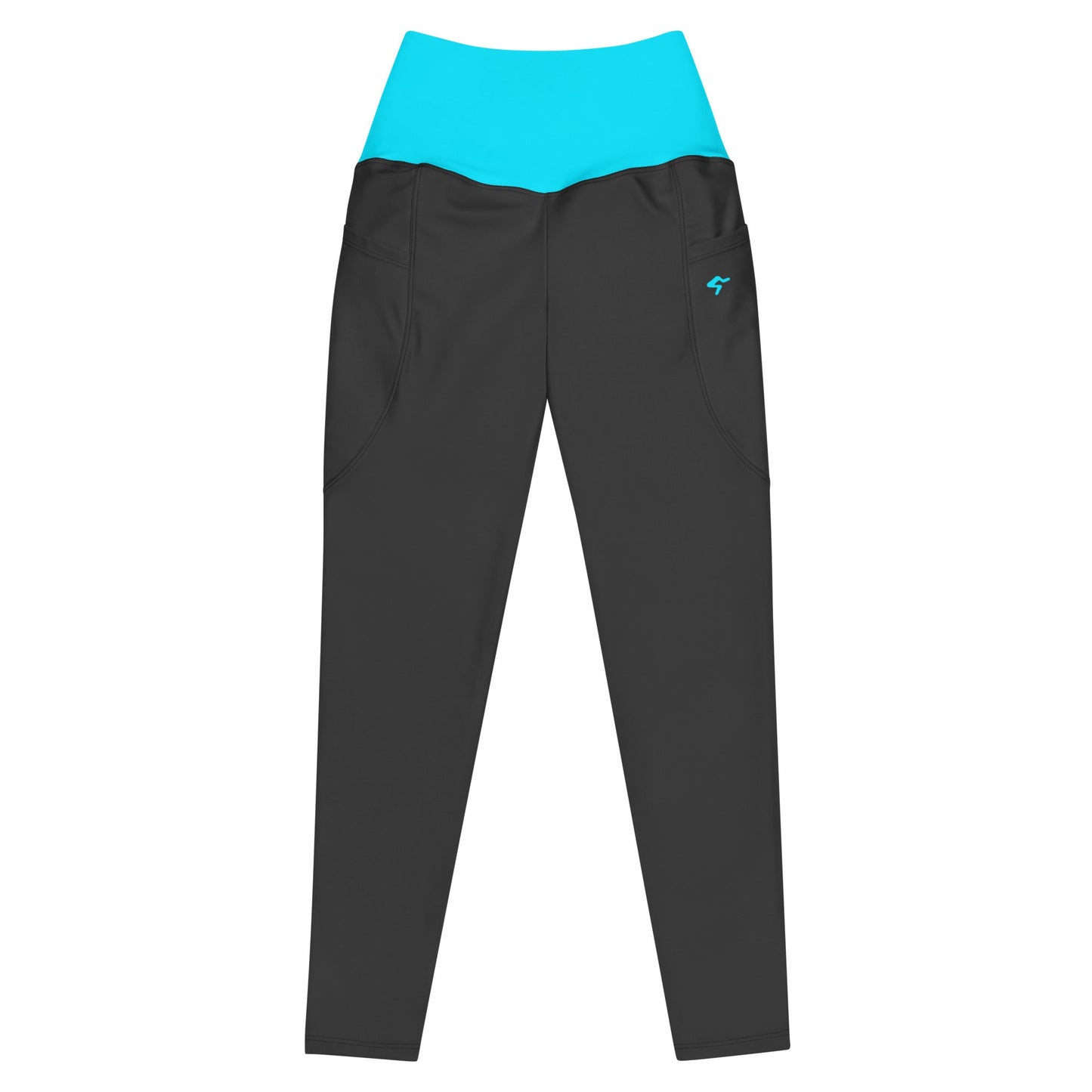 GymBum UK Luminous Surge Pocket Leggings - Summit Blue
