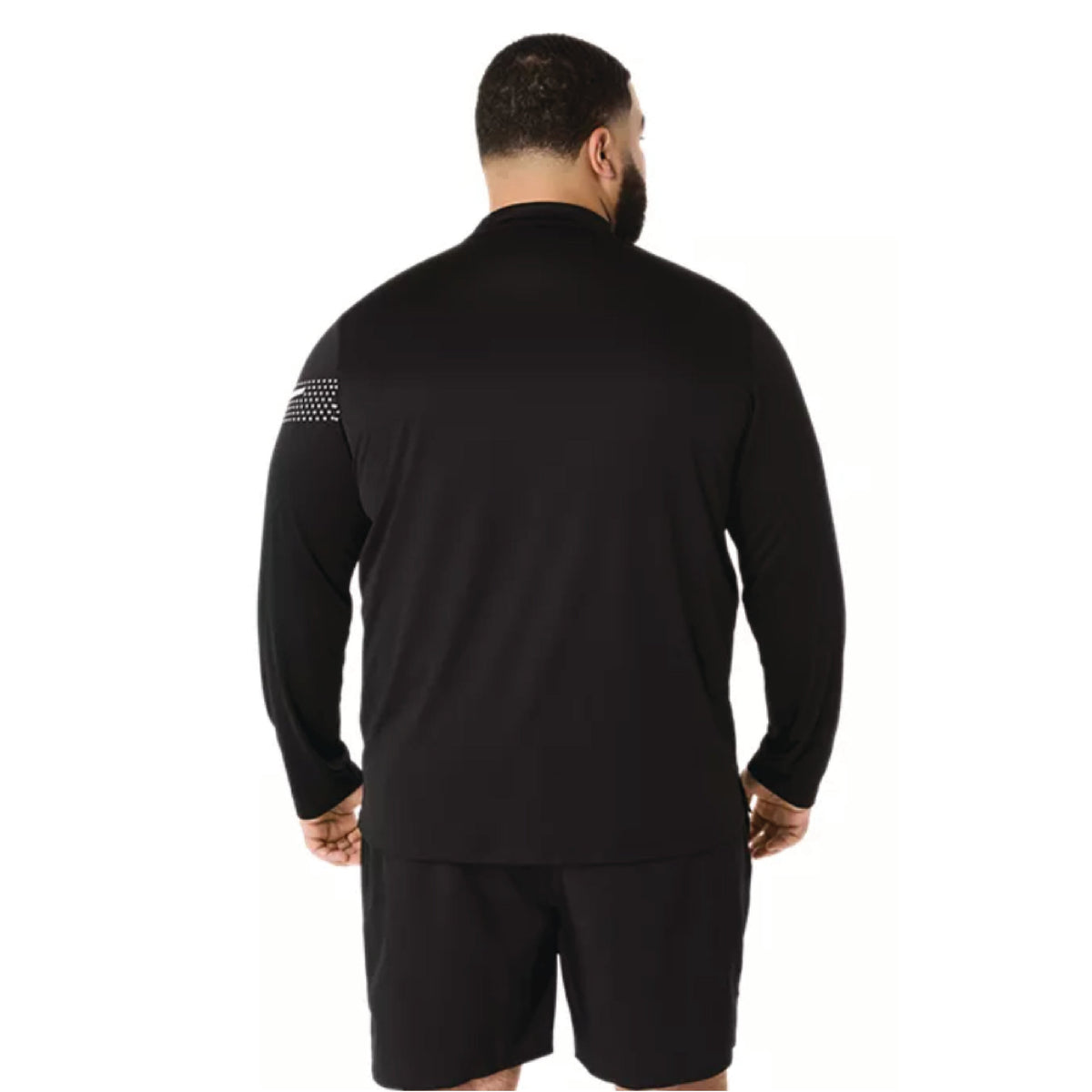 2026 ASICS Los Angeles Marathon - ASICS Men's Icon Long Sleeve 1/2 Zip Black (2011D459) (LA26-12)