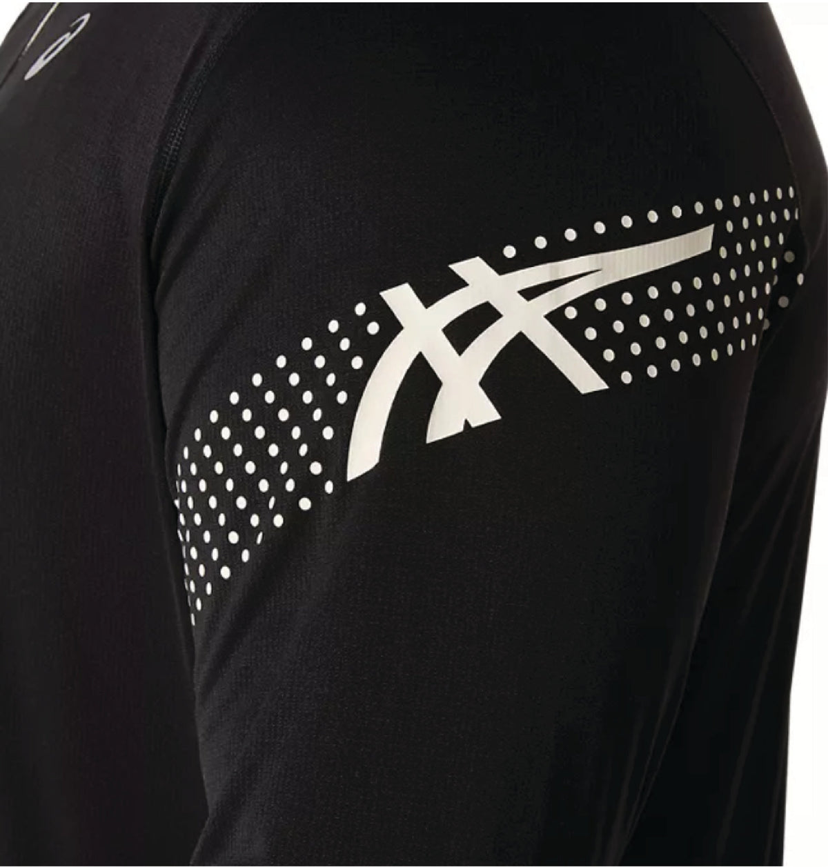 2026 ASICS Los Angeles Marathon - ASICS Men's Icon Long Sleeve 1/2 Zip Black (2011D459) (LA26-12)