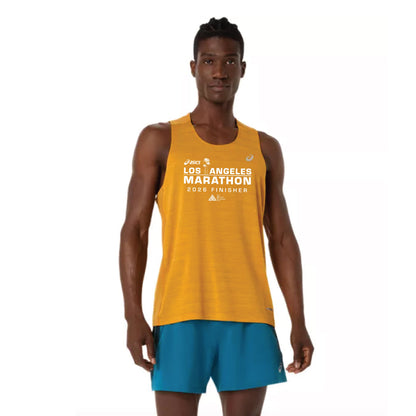 2026 ASICS Los Angeles Marathon FINISHER -  ASICS Men's Road Singlet Yamabuki (2011D478) (LA26-29)