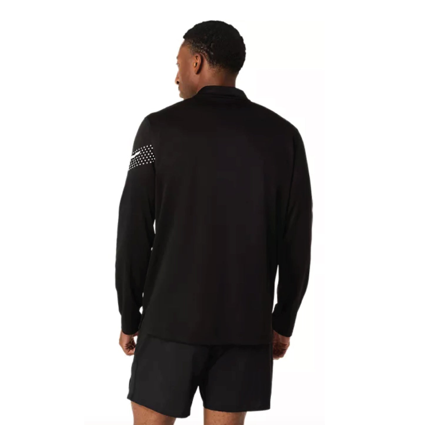 2026 ASICS Los Angeles Marathon FINISHER - ASICS Men's Icon Long Sleeve 1/2 Zip Black (2011D459) (LA26-35)