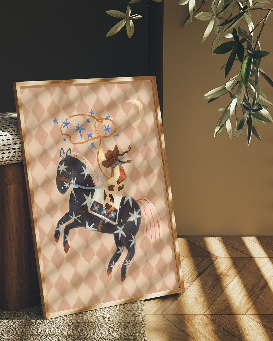 Catching Stars Cowgirl - Art Print