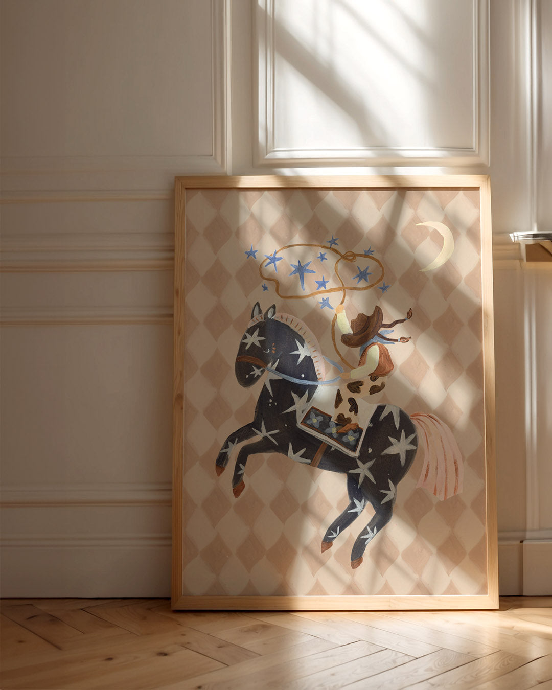 Catching Stars Cowgirl - Art Print