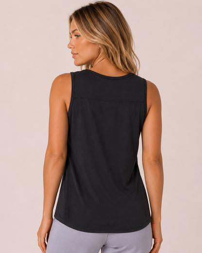 Live In Tank Top in Black