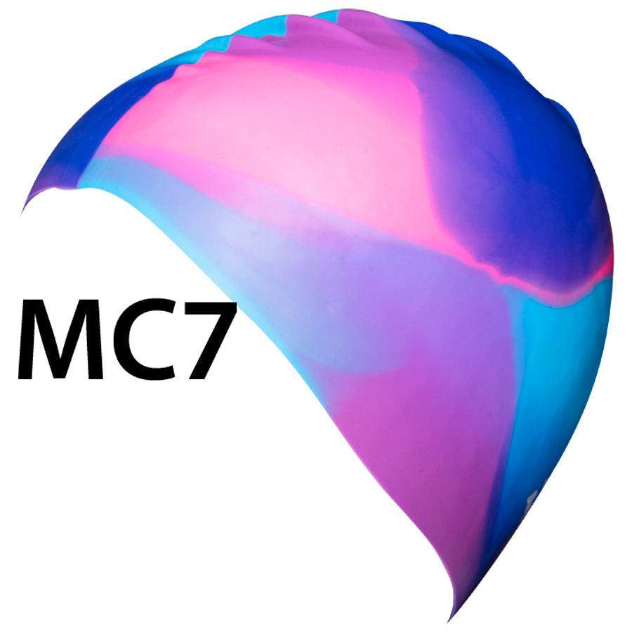 Aqualine Silicon Swim Cap Multicolour