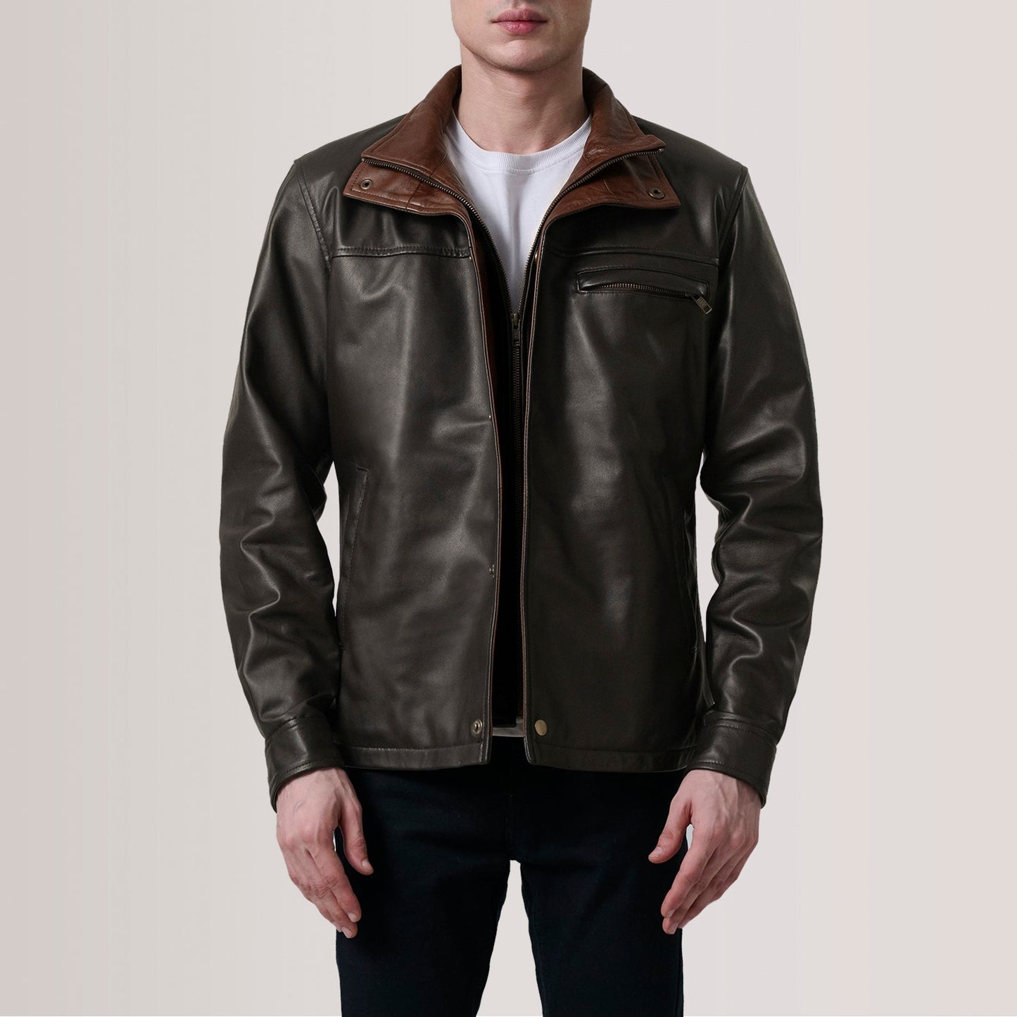 Sean Brown Leather Classic Jacket