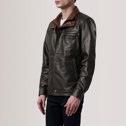 Sean Brown Leather Classic Jacket