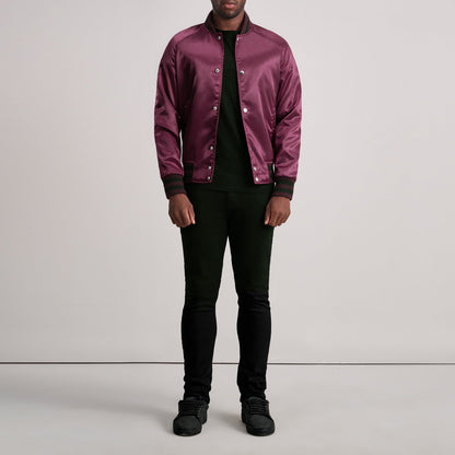 Xander Maroon Varsity Jacket