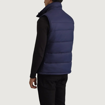 Bryan Blue Puffer Vest