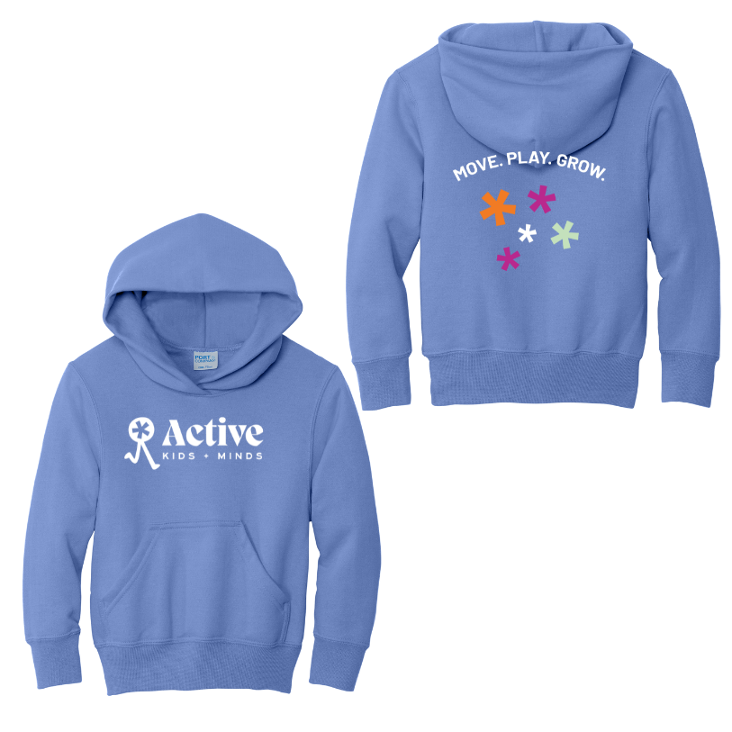 Active Kids & Minds - Youth Fleece Pullover Hooded Sweatshirt (PC90YH)