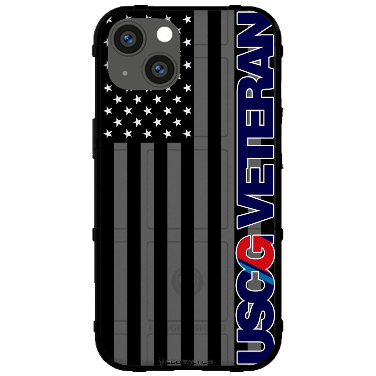 Veterans Day 2021 Army, Navy, Air Force, Marines, Coast Guard Veteran Black US American Flag & Camo Pattern Custom Printed Case Design for Apple, Samsung, Google & Motorola Phone Models