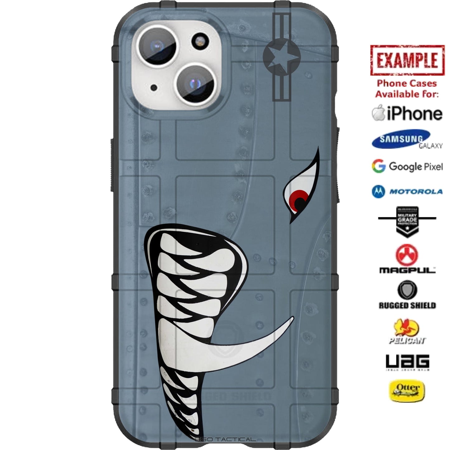442nd Fighter Wing A-10 Warthog, Thunderbolt II Custom Printed Case Design for Apple, Samsung, Google & Motorola Phone Models
