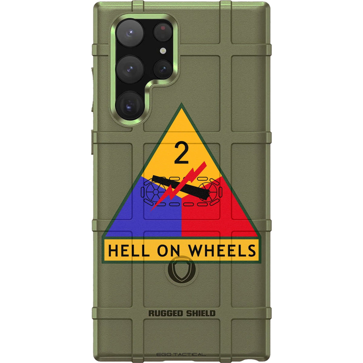 US Army 2nd Armored Division "Hell on Wheels" Custom Printed Case Design for Apple, Samsung, Google & Motorola Phone Models