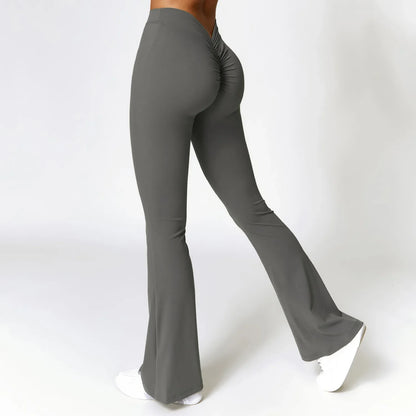 Women Flare Seamless Leggings High Waist