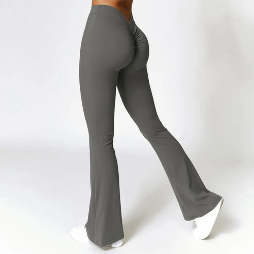 Women Flare Seamless Leggings High Waist