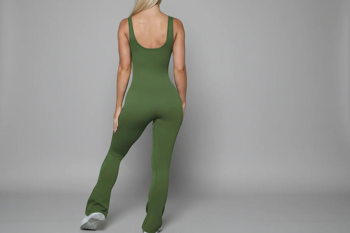 Phia WaveTrim Ribbed Jumpsuit