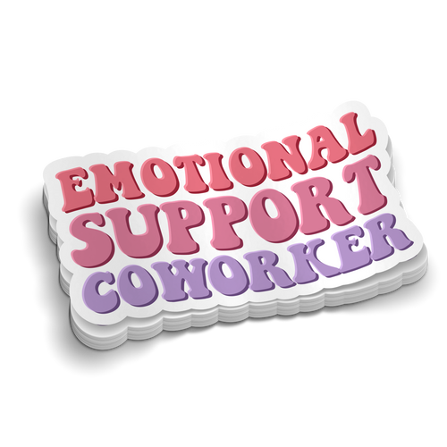 Emotional Support Coworker - Funny Stickers