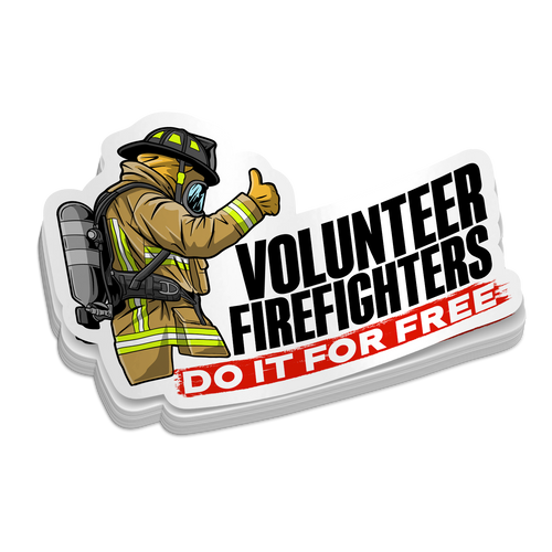 Volunteer Firefighters - Firefighter Stickers