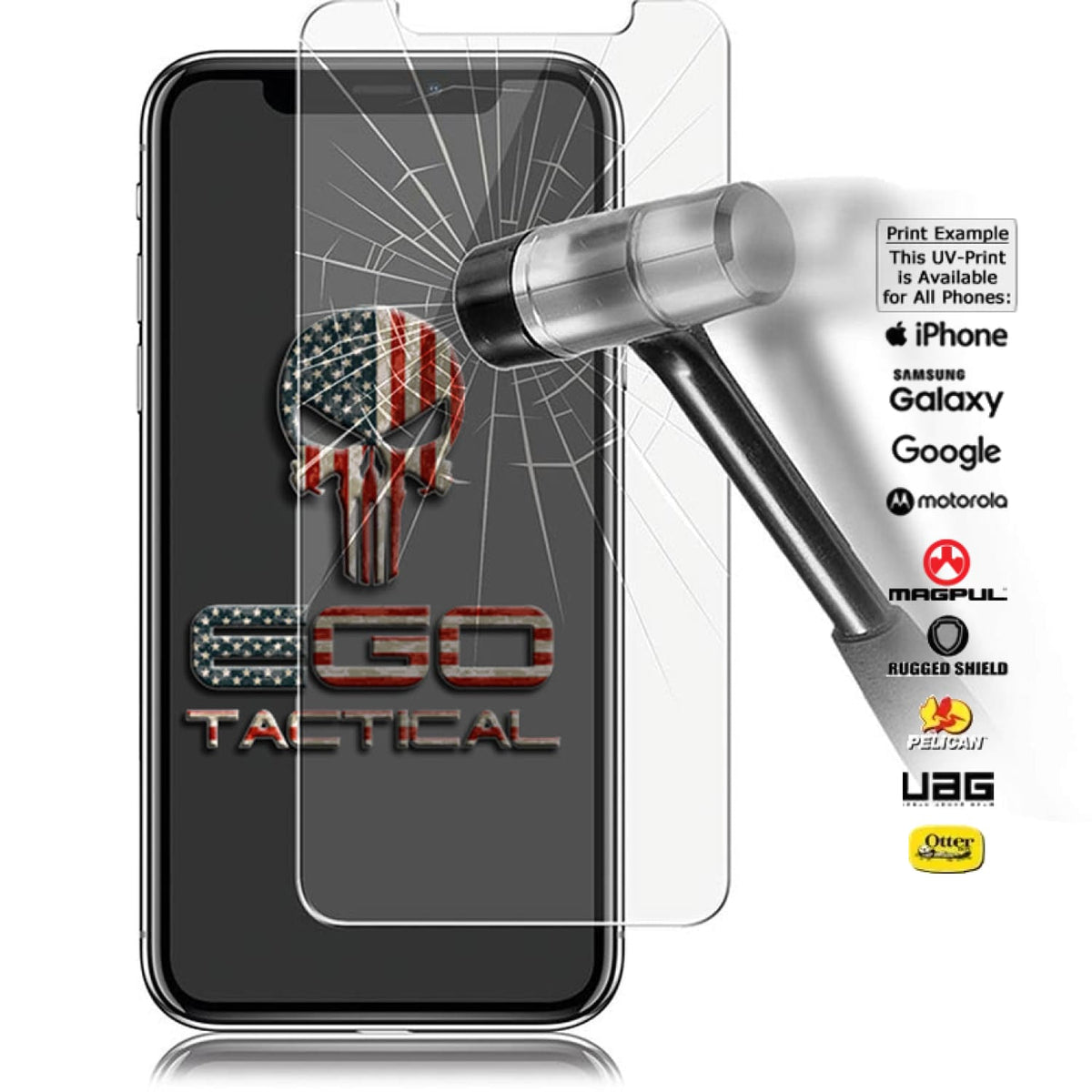 EGO Tactical 9H Tempered Glass Screen Protector Add-On Item