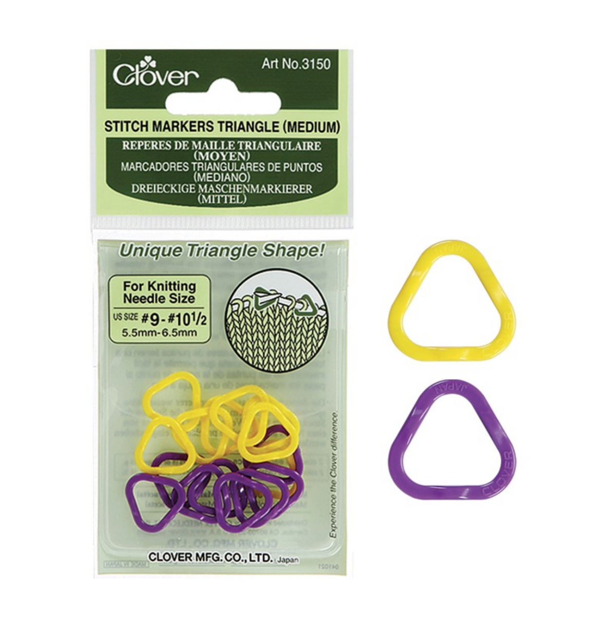 Clover Stitch Markers - Triangle