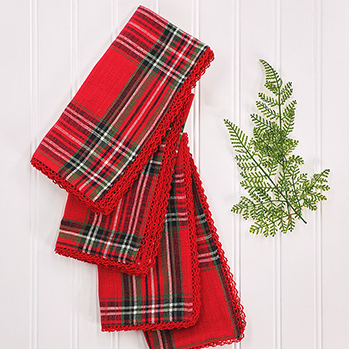 April Cornell - Garland Plaid Napkin Set of 4