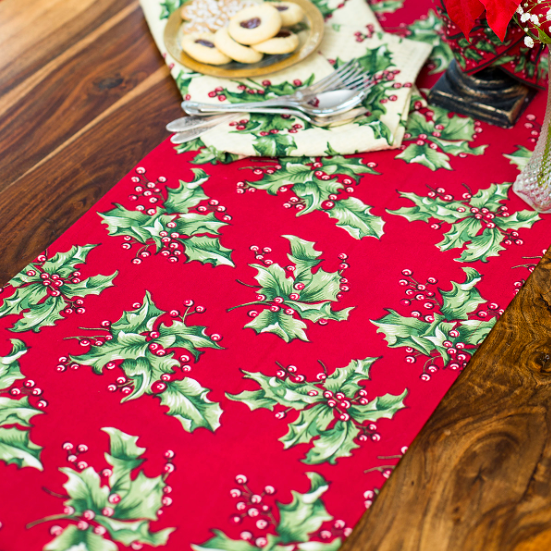 April Cornell - Holly Runner - Red