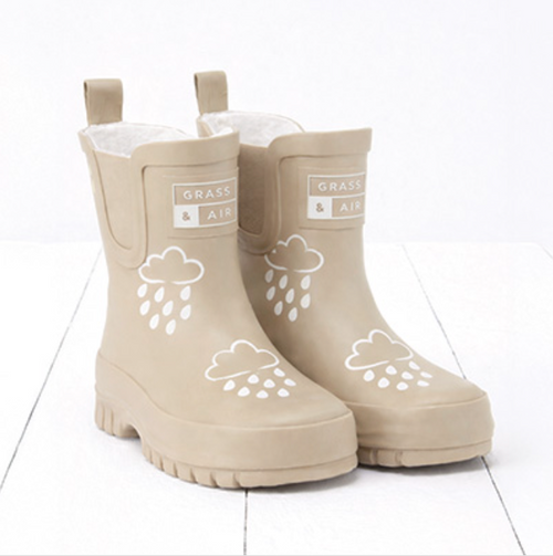 Grass & Air - Shortie Chunk Adventure Boot with Bag - Stone