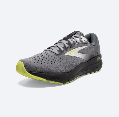 Brooks Mens Ghost 16 Wide - Primer/Grey/Lime (1104182E040)
