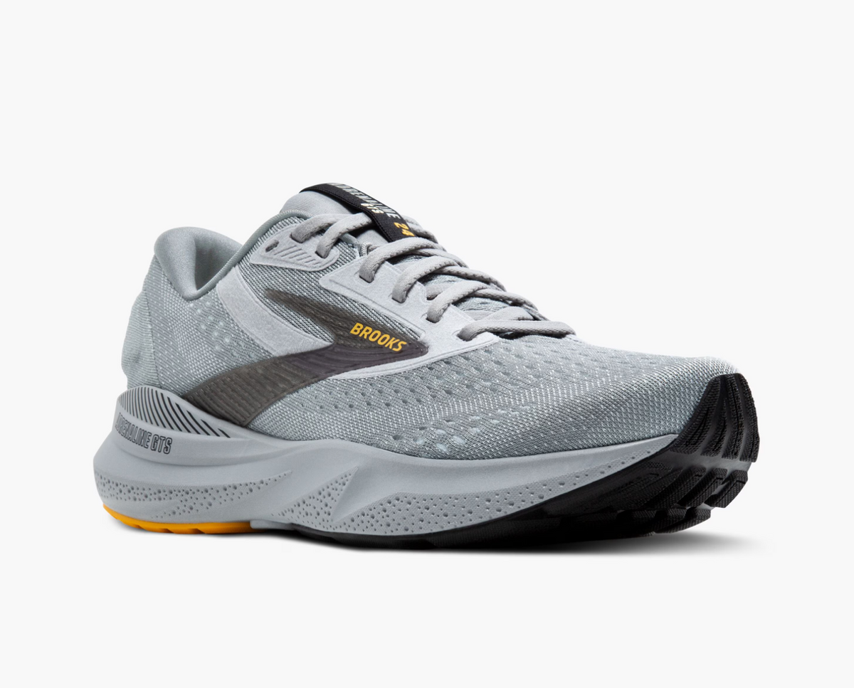Brooks Mens Adrenaline GTS 24- Alloy/White/Gold Fusion (1104371D084)