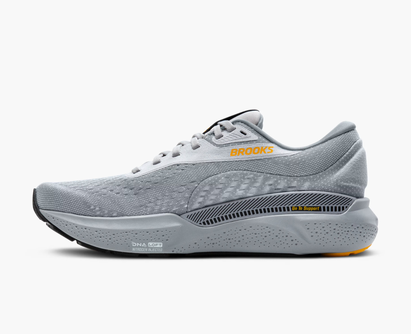 Brooks Mens Adrenaline GTS 24- Alloy/White/Gold Fusion (1104371D084)