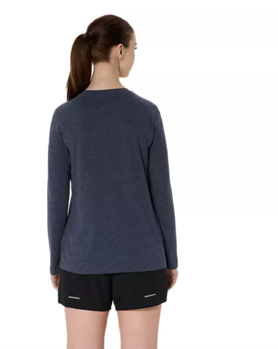 2026 Rose Bowl Half Marathon - ASICS Women's PR Long Sleeve Triblend Tee Peacoat Heather (2012D305) (RB26-03)