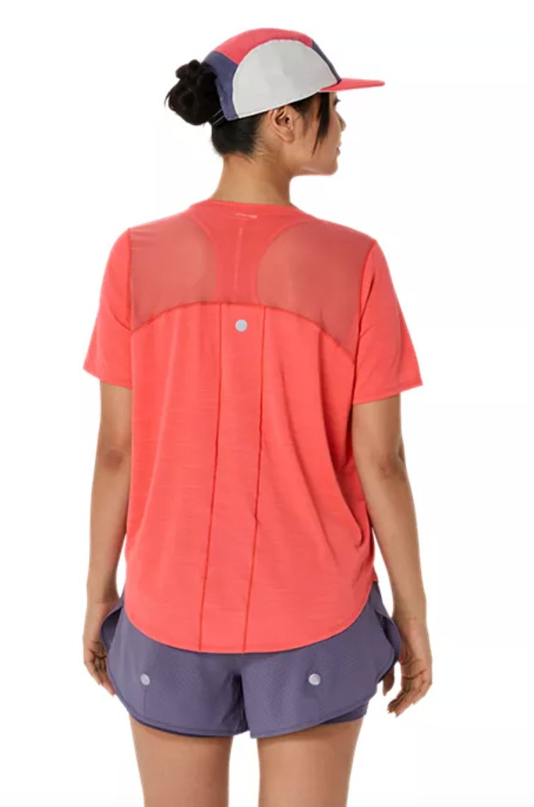 2026 Rose Bowl Half Marathon - ASICS Women's Road SS Top - Coral Reef (2012C969) (RB26-03)