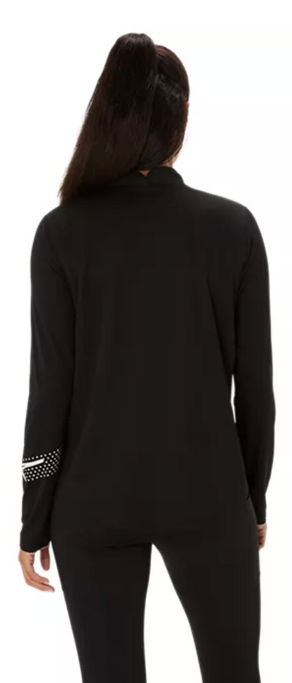 2027 ASICS Los Angeles Marathon-ASICS Women's Icon 1/2 Zip Black (2012D175) (LA27-12)