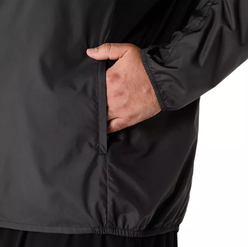 Active Kids and Minds - ASICS Men's Silver Jacket Black (2011D235) (A017)
